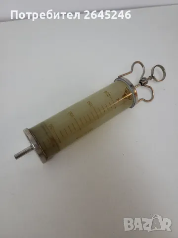 Стара Немска стъклена инжекция , снимка 1