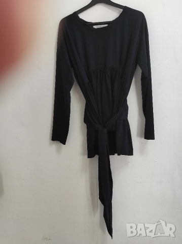 Страхотна винтидж туника Yves Saint Laurent Rive Gauche в тъмносин цвят. Размер: M