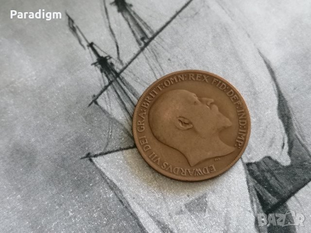 Монета - Великобритания - 1 пени | 1908г., снимка 2 - Нумизматика и бонистика - 33344157