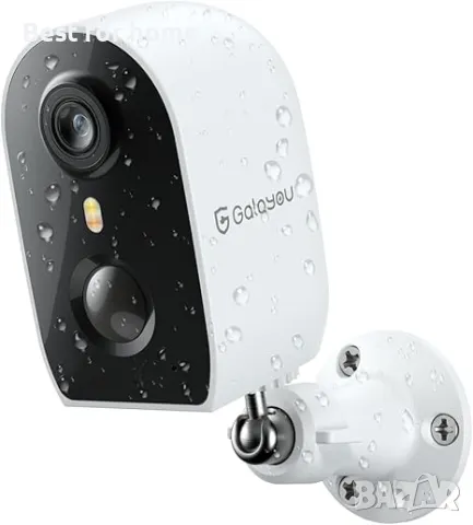 GALAYOU Безжична охранителна камера с аларма за движение - 2K