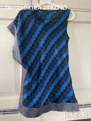  Туника синя лека ефирна, снимка 1