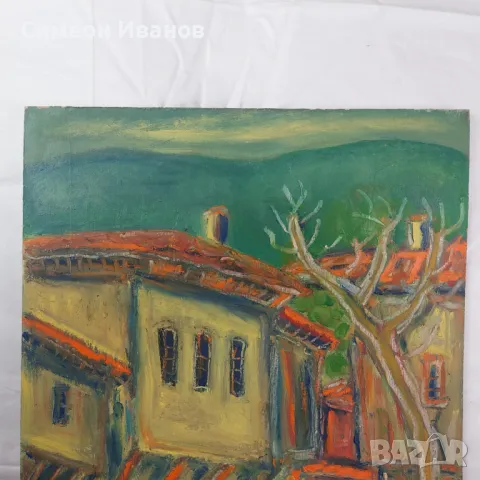 Интересна стара картина подписана  SG2019, снимка 2 - Картини - 47576827