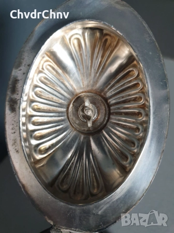 Стар английски посребрен чайник 26см, снимка 8 - Антикварни и старинни предмети - 52897297