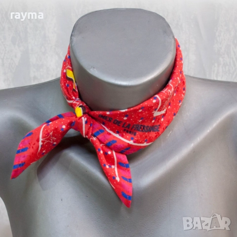 Ines De La Fressange/ La Parisienne копринен шал, снимка 6 - Шалове - 52098436