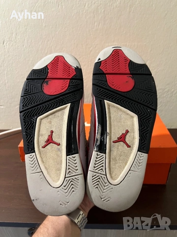 AIR JORDAN 4 RETRO GS RED CEMENT, снимка 5 - Детски маратонки - 49995445