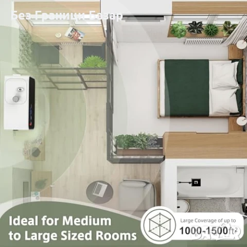 Нов Смарт дифузер за етерични масла 240мл Bluetooth Арома терапия дом, снимка 3 - Други стоки за дома - 51207890