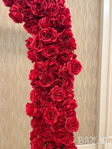 Украса за маса от изкуствени рози, снимка 6 - Други - 52572323