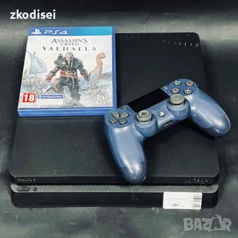 Конзола SONY - PS4 SLIM с 1бр. джойстик и 1бр. игра