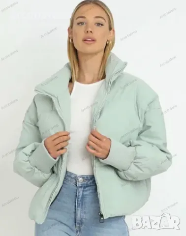 Дамско ежедневно универсално яке с пухена яка, снимка 2 - Якета - 48453403