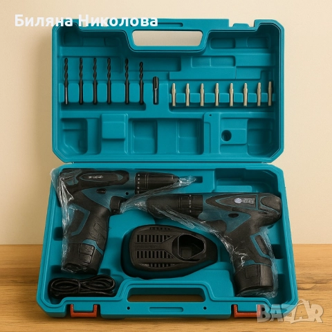 Акумулаторен винтоверт и ударна бормашина IF Tools CD11 – комплект с 2 батерии и куфар, снимка 3 - Винтоверти - 52176218