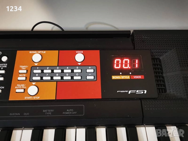 синтезатор клавир YAMAHA PSR-F51 пиано с 5 октави, снимка 7 - Синтезатори - 51061420