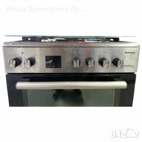 Комбинирана готварска печка Taurus CIGE4FIXMF – газов плот + фурна 60L с WaterSteam Clean System, снимка 8 - Печки, фурни - 52057772