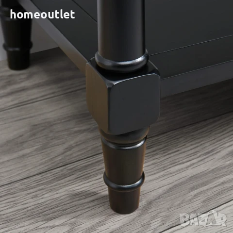 ПРОМОЦИЯ Конзолна маса в черно с елегантен дизайн и допълнително място за съхранение SFZ-004-BK, снимка 5 - Маси - 50686455