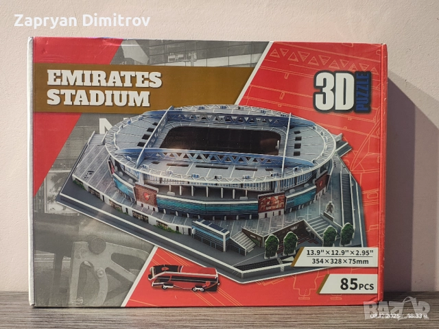 3D Пъзел стадион на футболни отбори 30см, снимка 9 - Игри и пъзели - 52813473