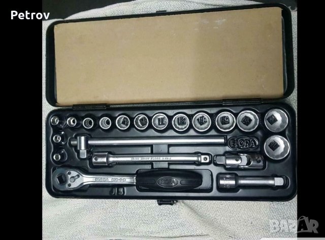 ELORA - 3/8" PROFI Гедория 100% ORIGINAL ELORA Made in Germany !!! 12 стенни вложки 6 - 22 mm !!!GER, снимка 3 - Гедорета - 32814540