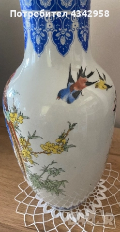 Винтидж китайска порцеланова ваза., снимка 4 - Антикварни и старинни предмети - 52934861