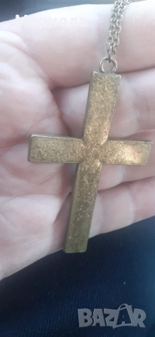 Бронзов кръст, снимка 2 - Антикварни и старинни предмети - 52933814