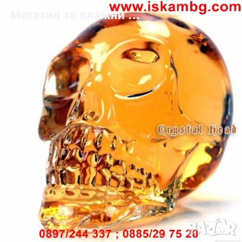 Стъклена бутилка "Череп" 500 мл и 1000 мл, снимка 6 - Чаши - 26800162