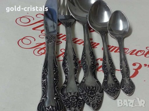 Антикварен руски сервиз прибори за хранене, снимка 7 - Антикварни и старинни предмети - 28560592