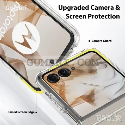 Хибриден прозрачен гръб за Motorola Razr 50, снимка 6 - Калъфи, кейсове - 47602049