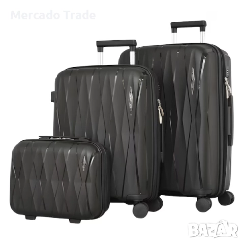 Комплект куфари и чанта Mercado Trade, 0606, Различни цветове, снимка 7 - Куфари - 52249876