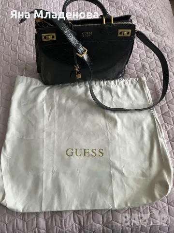 Чанта GUESS Katey Python print Maxi , снимка 8 - Чанти - 48636517