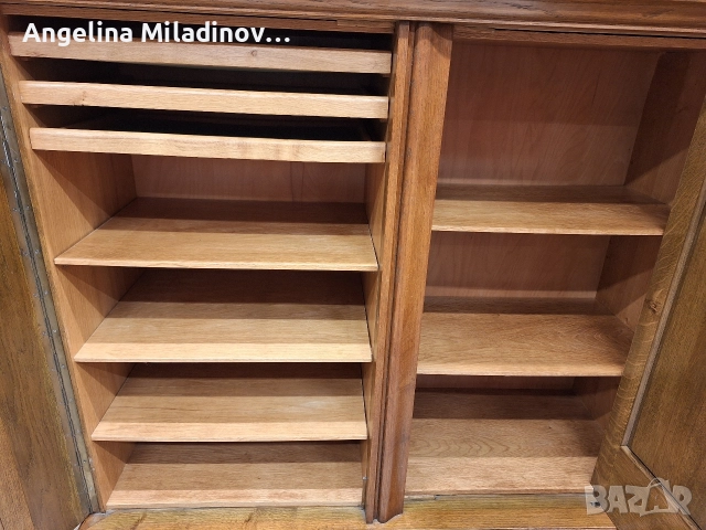 Комод, скрин, бюфет, шкаф с богата дърворезба , снимка 12 - Шкафове - 52677141