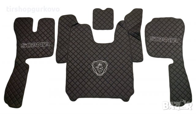 Кожени стелки за SCANIA R 2010-2016 година с три бродирани лога, снимка 7 - Аксесоари и консумативи - 39936844