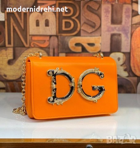 Дамска чанта Dolche&Gabbana оранжева, снимка 1 - Чанти - 28594896