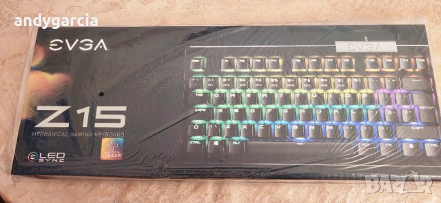 Геймърска клавиатура EVGA Z15 RGB механична Черен USB чисто нова 36 месеца гаранция keyboard gaming , снимка 3 - Клавиатури и мишки - 43943769