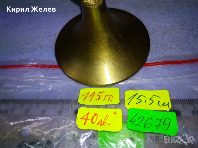 Старо КРАСИВО ОРНАМЕНТИРАНО ГОЛЯМО НАСТОЛНО МЕСИНГОВО РАЗПЯТИЕ КРЪСТ 42679, снимка 4 - Декорация за дома - 43919948