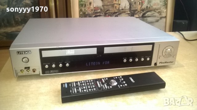 Liteon lvr-1001 dvd/vdr phomaster-внос швеицария, снимка 3 - Плейъри, домашно кино, прожектори - 27027323