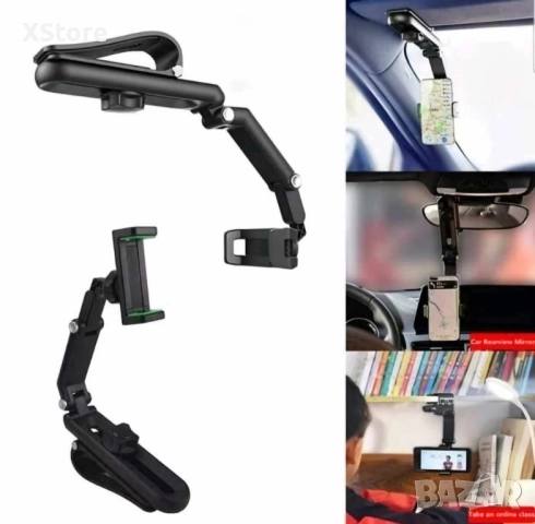 Държач за мобилен телефон за кола,гъвкав,въртящ се на 360 градуса, снимка 7 - Аксесоари и консумативи - 52483613