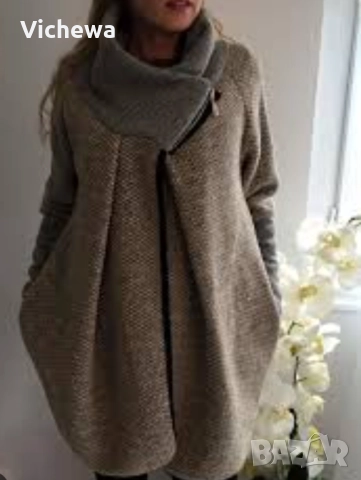 Дамско вълнено палто, снимка 3 - Палта, манта - 52180223