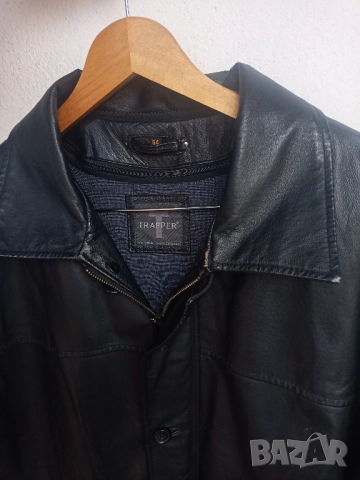 кожено яке Trapper, снимка 2 - Якета - 52090507