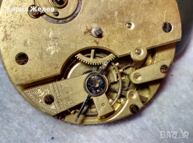 МЕХАНИЗЪМ от РЯДЪК КОЛЕКЦИОНЕРСКИ СТАР ШВЕЙЦАРСКИ ДЖОБЕН ЧАСОВНИК 12311, снимка 14 - Антикварни и старинни предмети - 48563362