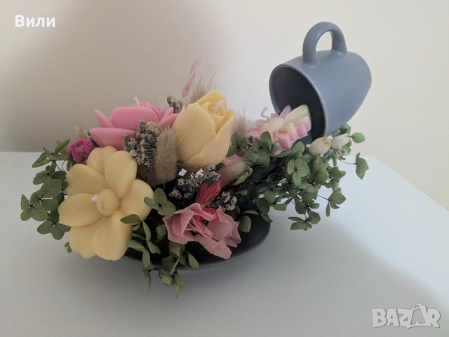 Ароматни свещи и букети с внимание към детайла, снимка 2 - Декорация за дома - 50482298