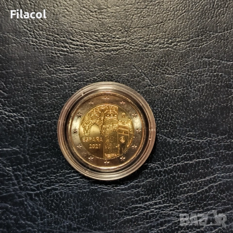 2 евро Испания 2021 Архитектурата на Толедо UNC