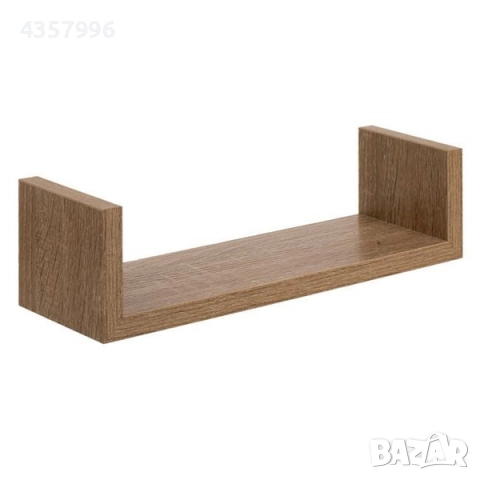 Комплект декоративни рафтове, За стена, 3бр., Кафяв , снимка 3 - Етажерки - 51998175