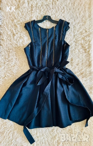 Елегантна черна рокля Megz 