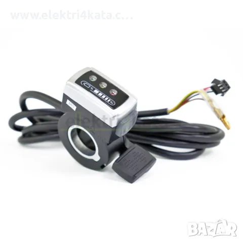 Акселератор (палец) за газта 48V с индикатор, снимка 3 - Части - 47499021