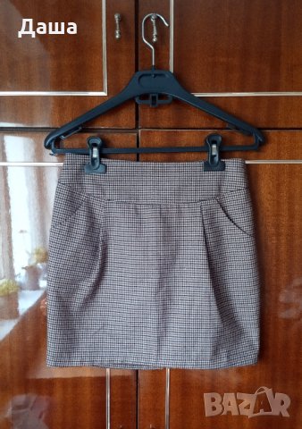 Карирана мини пола къса, снимка 7 - Поли - 28023945