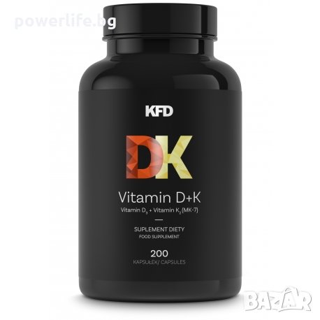 KFD Vitamin D3+K2 | Витамин Д3 и К2, 200 таблетки