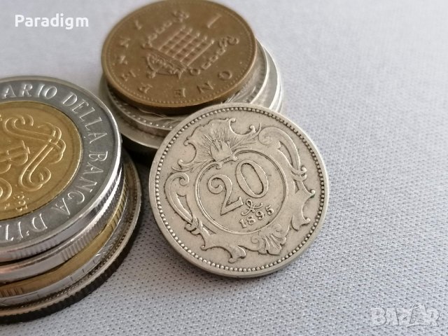 Монета - Австро-Унгария - 20 хелера | 1895г.