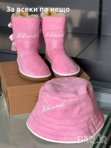 Barbie Дамски Розови Боти 👢👒 Дамска Розова Шапка Барби Код SK552