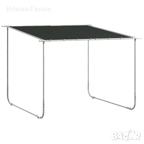 Мобилна беседка Outsunny, с колела, включва чували с пясък, метална рамка, 3x3 м, сива, снимка 9 - Градински мебели, декорация  - 50752968