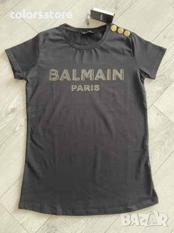 Дамска Черна тениска Balmain код IM35p, снимка 1 - Тениски - 43817041