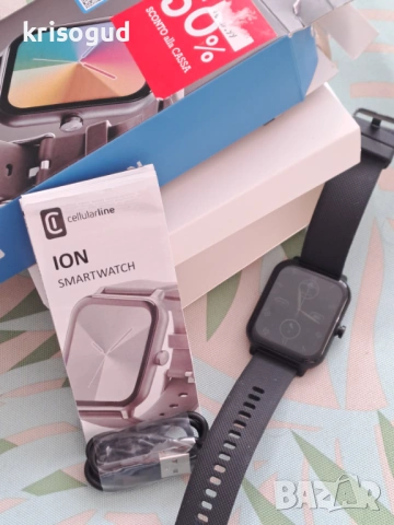 Италиански спортен смарт часовник ION SMARTWATCH Cellularline
