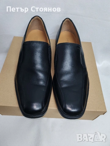 Удобни мъжки обувки от естествена кожа Geox Respira №46, снимка 4 - Ежедневни обувки - 53574293