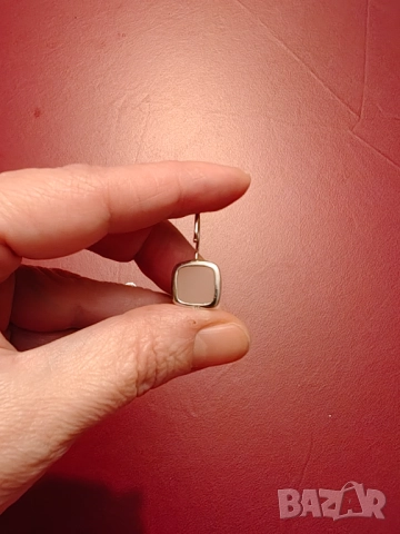 Масивни сребърни обеци с розов кварц , снимка 6 - Обеци - 52469378